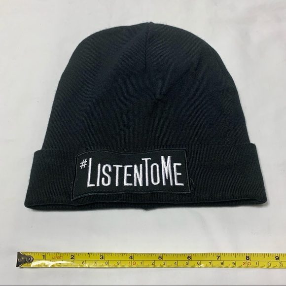 Parasuco « #listentome » black toque / beanie - Picture 3 of 8